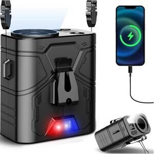 20kmAh Portable Waist Fan 8in1 Clip-On Rechargeable 5 Speed